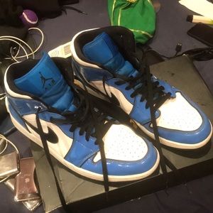 Air Jordan 1 mid se signal blue/black-white payed 280$